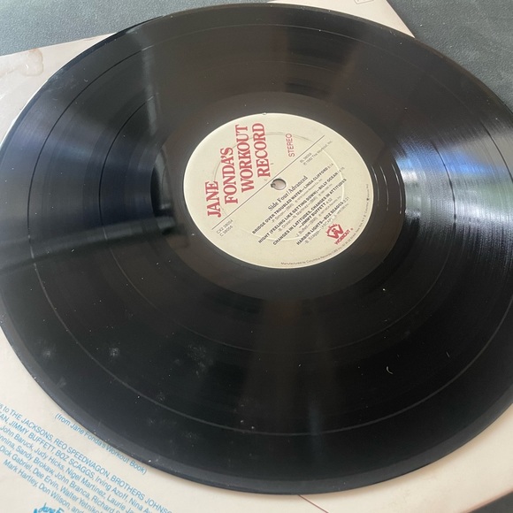 Jane Fonda’s workout vinyl record . Two record set . - Picture 5 of 12